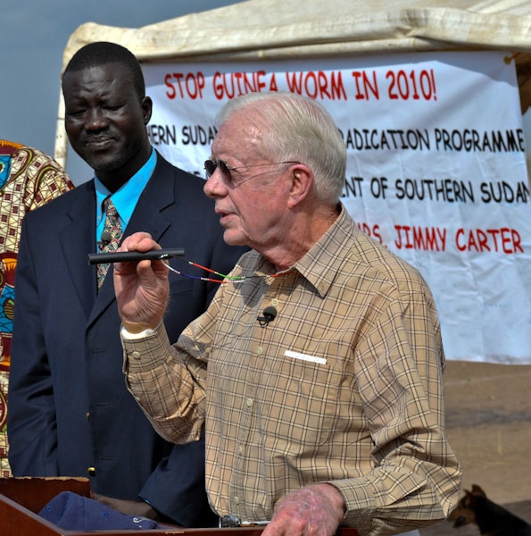 Former U.S. President Jimmy Carter in Sudan