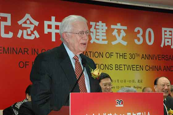 President Carter was welcomed back to Beijing in 2009 for the 30th anniversary of his 1979 move to open full diplomatic relations with the People’s Republic of China.