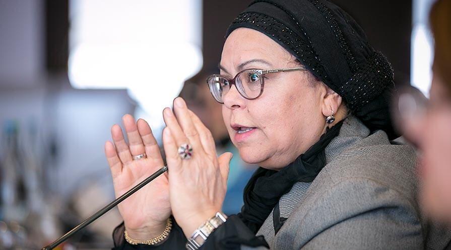 Tunisian professor Mongia Nefzi Souahi participated in a recent Carter Center workshop on preventing violent extremism. (Photo: The Carter Center/A. Tardy)