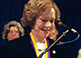 Photo of Rosalynn Carter at the National Women’s Hall of Fame in 2001.
